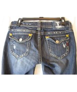Mek Denim Women’s 27 X 34 New York Blue Boot Cut Flap Pocket Denim Jeans - £14.35 GBP