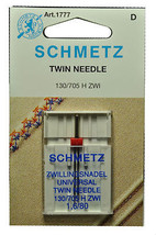 Schmetz Sewing Machine Twin Needle 1777 - $6.95