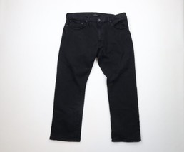 Vintage Ralph Lauren Mens 36x30 Faded Classic Fit Stretch Denim Jeans Black - £45.85 GBP