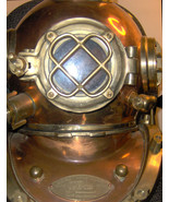 FULL Size MARK V Deep Sea Navy Divers Helmet 18&quot;tall Copper Brass ANTIQU... - $587.54 CAD