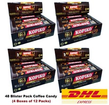 48 x Kopiko Coffee Candy Blister Pack Original Hard Candy (Set of 4 Boxes) - £46.41 GBP