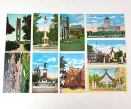 (Lot of 9) Vintage Post Cards Dayton Ohio Vermont Salt Lake City etc - $8.99