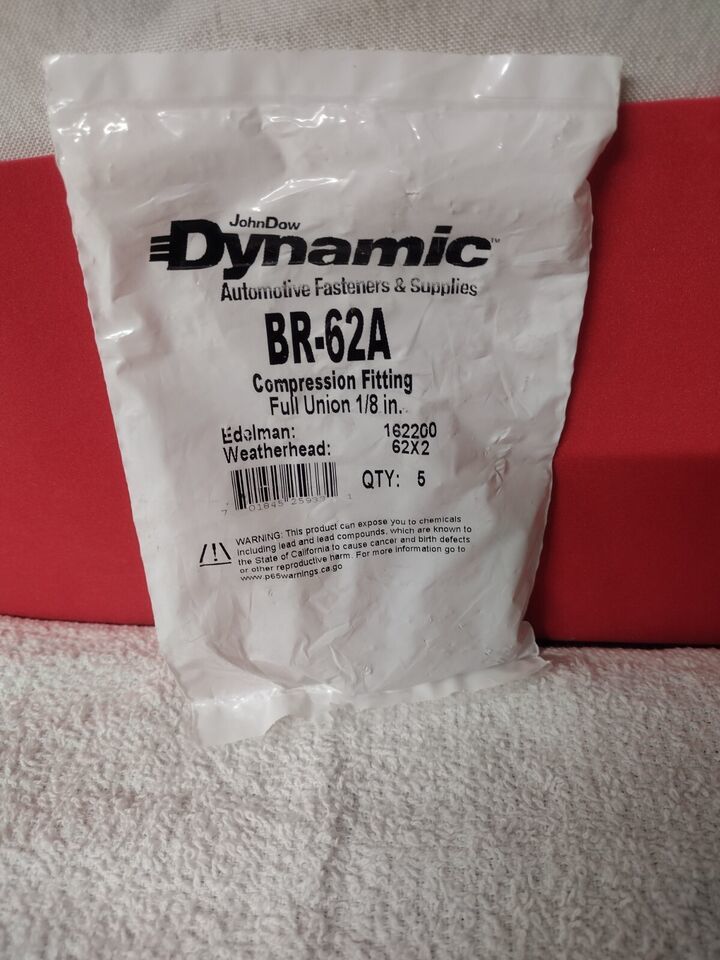 COMPRESSION COUPLING -  John Dow Dynamic BR-103A  1/8" Qty 5