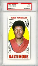 1969 Topps Wes Unseld Rookie #56 PSA 5 P1351 - £50.84 GBP
