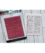 F as In . . .Background Red Rubber Stamp. Catherine Pooler - $17.95
