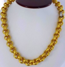 Authentic 22K Yellow Gold Belcher Necklace Chain 18&quot; 135 Grams Heavy Gold Chain - £21,590.82 GBP