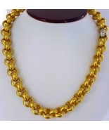 AUTHENTIC 22K YELLOW GOLD BELCHER NECKLACE CHAIN 18" 135 GRAMS HEAVY GOLD CHAIN - $26,845.02