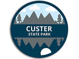 4&quot; Custer State Park Helmet Bumper Usa Made Sticker Decal - £13.58 GBP