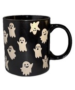 Halloween Coffee Cup Mug Oversized 12oz “Ghosts” Ceramic White/Black-NEW... - $343.94 MXN