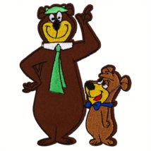 Embroidery Patch Sew or Iron-On Fabric Applique - New - Yogi Bear &amp; Boo Boo - $8.99