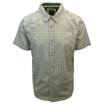 prAna Men&#39;s Chartreuse Green Box Plaid S/S Woven Shirt (Slim Fit) S01 - £12.52 GBP