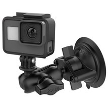 RAM Mounts Twist-Lock Suction Cup Mount with Universal Action Camera Ada... - £67.64 GBP