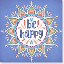 LEANIN TREE &quot;Be Happy&quot; #26572 Refrigerator Magnet~2.5&quot;x 2.5&quot;~Mary Tanana Artist~ - $7.37
