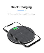 Wireless Fast Charger Charging Pad Dock for Samsung iPhone Android Phone... - £7.72 GBP+