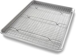 Bakeware Half Sheet Baking Pan and Bakeable Nonstick and Cooling Rack Se... - $59.69