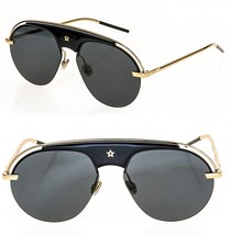 Christian Dior Revolution 2 Black Gold Metal Aviator Sunglasses Dior Evolution - £286.59 GBP