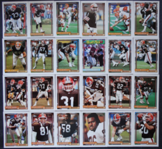 1992 Topps Cleveland Browns Team Set of 24 Football Cards - £6.30 GBP