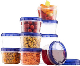 Twist Top Food Storage Deli Containers With Screw On Lid [16 Oz - 10 Pac... - £34.08 GBP