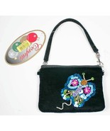 CONFETTI NWT GIRLS BLACK VELVET PURSE HOLIDAY CHRISTMAS SEQUINS BEADS BU... - $6.33
