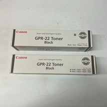 Lot of 2 Genuine Canon GPR-22 Black Toner Cartridges iR 1018/1019/1023/1... - $49.49