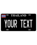 Thailand Black Flag License Plate Car Auto Bike Motorcycle Custom Tag - $203.76 MXN+