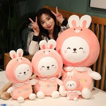 Plush Rabbit Toys Stuffed Soft Animal Pillow Lovely Rabbit Dolls for Baby Girls  - £13.79 GBP