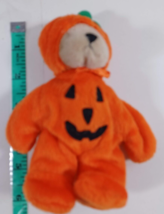 Halloween Teddy Bear In jack o lantern Suit 6 inch pumpkin - £5.17 GBP