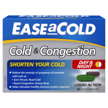EASEaCOLD Cold &amp; Congestion 30 Soft Capsules - £62.70 GBP
