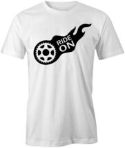RIDE ON TShirt Tee Short-Sleeved Cotton BIKE CLOTHING S1WSA61 - $15.14+