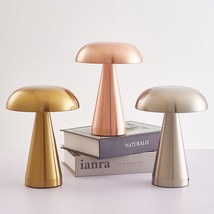Touch Led Gold Table Lamp Bar Hotel Home Decoration Mushroom Recharge LED Night - £32.59 GBP+