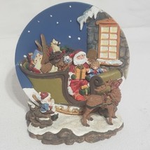 Santas Sleigh Rooftop 3D Collector Plate &quot;A Christmas Remembered&quot; 1997 - $12.82