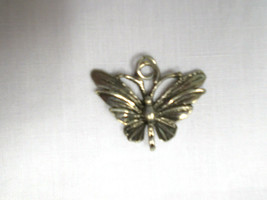 New Cute Silver Color Butterfly Usa Cast Pewter Pendant Adj String Necklace - $8.50