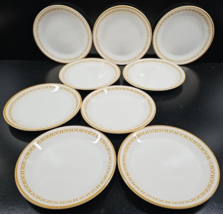 9 Syracuse China Honey Comb Appetizer Plate Set Vintage Restaurant Ware Dish Lot - $66.20