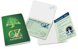 The Wizard of Oz Passport and Pocket NoteBook with Art Images NEW UNUSED - £3.18 GBP