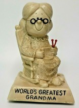 1976 Russ Berrie &amp; Co. Inc.World&#39;s Greatest Grandma Resin Statue Figure ... - $9.99