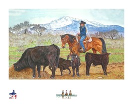 Limited Edition Giclee PRINT- &quot;American Cowgirl #23- Lana Randall - Colorado&quot; - £340.76 GBP