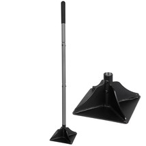 Steel Tamper With 48 Inch Steel Handle 8&quot;X8&quot; Garden Tamper With Rubber G... - £64.89 GBP