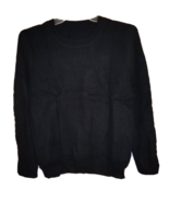 Woman&#39;s Black Knit Long Sleeve Pullover Sweater - Size: L - £8.34 GBP