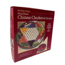 Chinese Checkers Metal Board Premier Edition Game Vintage 1994 Cardinal ... - $19.77