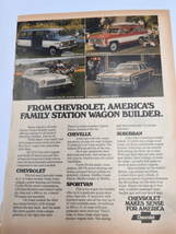 Vintage Rare Chevrolet Suburban Wagon Van SUV Original Magazine Print Ad - £9.50 GBP