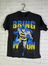 DC Comics Batman Bring It On Graphic Tee Short Sleeve T-Shirt Youth Boys Size S - £8.17 GBP