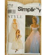 9163 Size A 6-16 Simplicity Sewing Pattern Bridal Style Wedding Dress Co... - £15.57 GBP