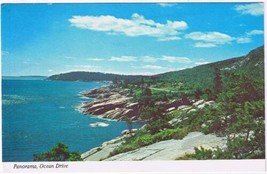 Maine Postcard Sand Beach Bar Harbor Ocean Drive Acadia National Park - £1.73 GBP