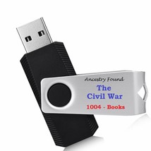 1004 Civil War Books - Ultimate Collection - History Genealogy - FLASH DRIVE USB - £30.82 GBP