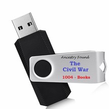 1004 Civil War Books - Ultimate Collection - History Genealogy - FLASH DRIVE USB - £30.81 GBP