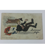 1908 I arrived Safe at Poplar Bluff, Mo Cartoon Card. Mailed to Bismarck... - £7.45 GBP