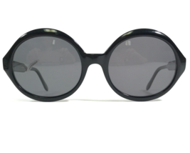 Morgenthal Frederics Sunglasses HALLE Col 041 Black Round Frames w Black Lenses - £73.12 GBP