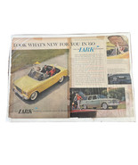 1960 Studebaker Lark Magazine Ad Yellow Convertible Vintage Auto Adverti... - £14.44 GBP