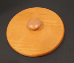 Longaberger CC Miniature BANKER&#39;S WASTE WOODCRAFTS LID ONLY Mini ~ USA #... - $6.80