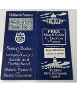 Royal Blue Line Motor Tours Boston Guide and Map Photo Brochure Antique ... - $11.35